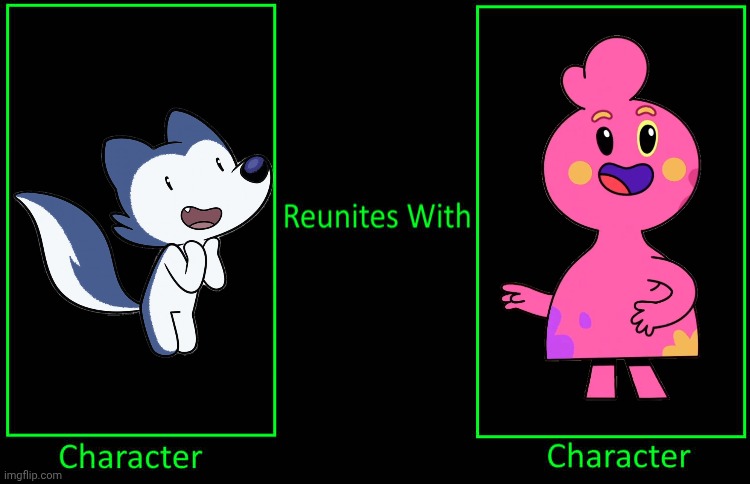 What if Lupin (Lupin's Tales) reunites with Cosa (Ba Da Bean) (Credit to BTNFStudios) | image tagged in meme,memes,what if,lupin's world,ba da bean,reunited | made w/ Imgflip meme maker