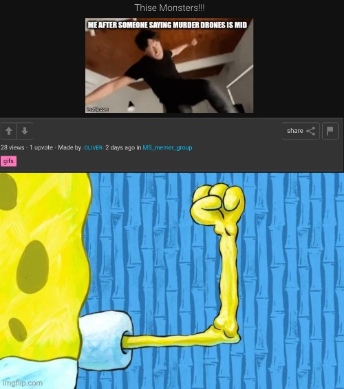 https://imgflip.com/gif/9yc9lh | image tagged in spongebob weak arm | made w/ Imgflip meme maker