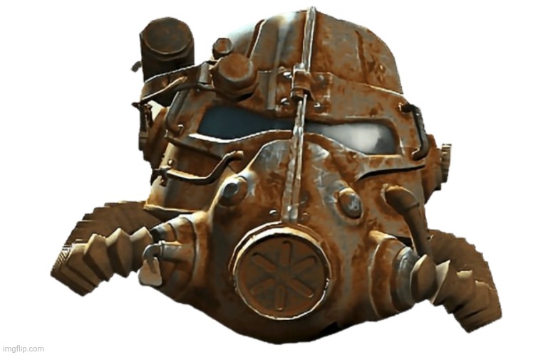 Fallout Power Armor Helmet | image tagged in fallout power armor helmet | made w/ Imgflip meme maker