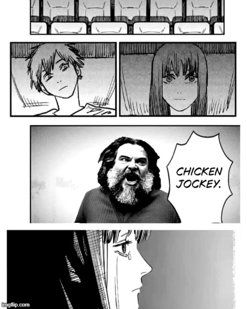 absolute cinema | image tagged in memes,chainsaw man,makima,denji | made w/ Imgflip meme maker