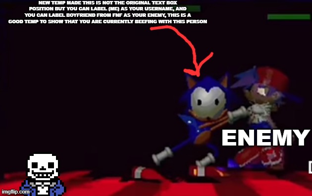 rewrite putting bf in chokehold | NEW TEMP MADE THIS IS NOT THE ORIGINAL TEXT BOX POSITION BUT YOU CAN LABEL (ME) AS YOUR USERNAME, AND YOU CAN LABEL BOYFRIEND FROM FNF AS YOUR ENEMY, THIS IS A GOOD TEMP TO SHOW THAT YOU ARE CURRENTLY BEEFING WITH THIS PERSON; ENEMY | image tagged in rewrite putting bf in chokehold | made w/ Imgflip meme maker