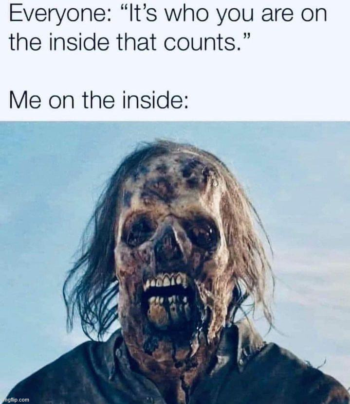Inside | image tagged in repost | made w/ Imgflip meme maker