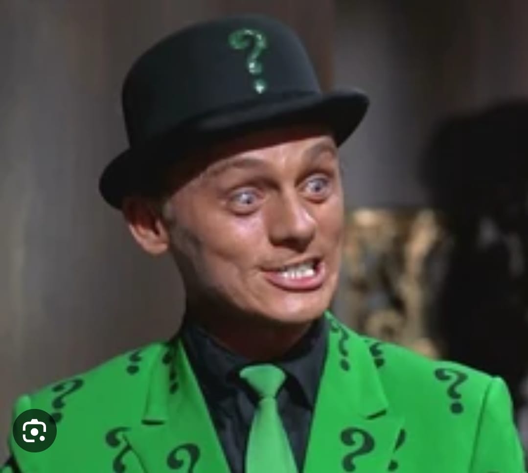 classic riddler Blank Meme Template