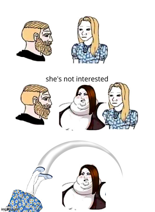 she's not interested - expanded Blank Meme Template
