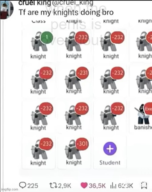 posting random shit until someone finds out and says the secret word 2 | when the penis is overmouth | image tagged in tf are my knights doing bro | made w/ Imgflip meme maker
