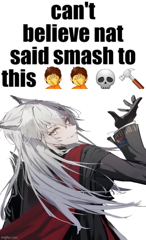 Can’t believe nat said smash to this | image tagged in can t believe nat said smash to this,nat said smash,memes,arknights,arknight | made w/ Imgflip meme maker