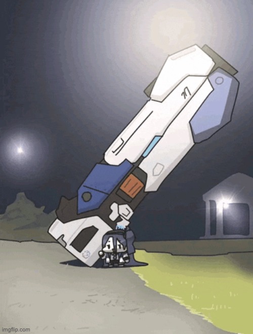 Arisu with her Railgun (funni) | image tagged in arisu with her railgun funni | made w/ Imgflip meme maker