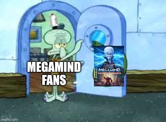 Micromind vs The Stupid Squad | MEGAMIND FANS | image tagged in squidward throwing out trash | made w/ Imgflip meme maker