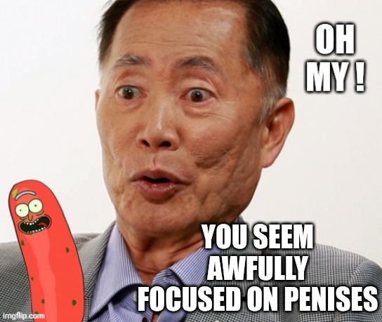 YOU SEEM AWFULLY FOCUSED ON PENISES | made w/ Imgflip meme maker