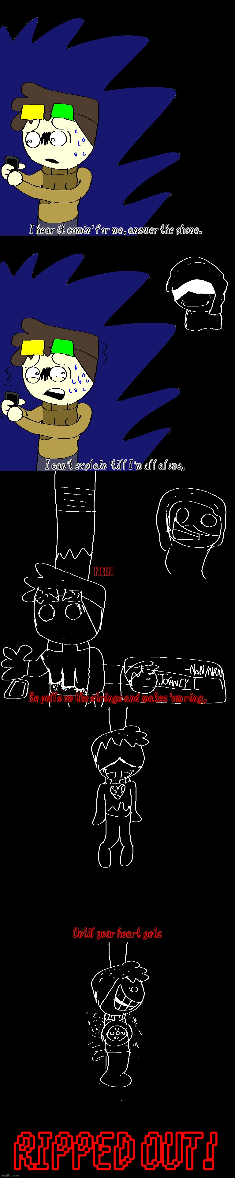 spamsanity lore that i drew last night for fun | made w/ Imgflip meme maker