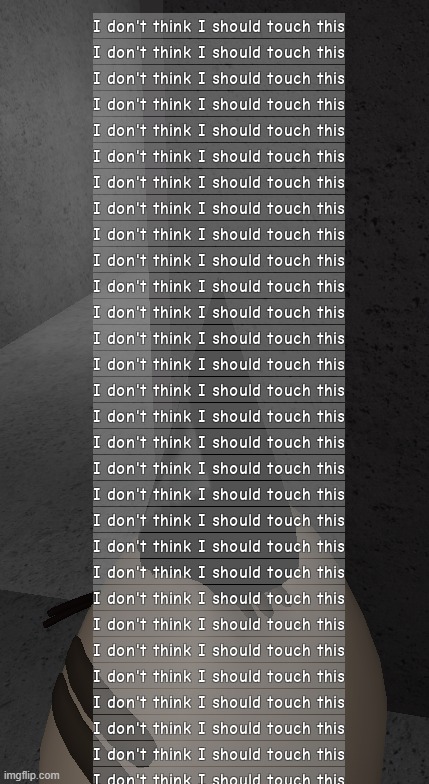 chat should i touch it | made w/ Imgflip meme maker