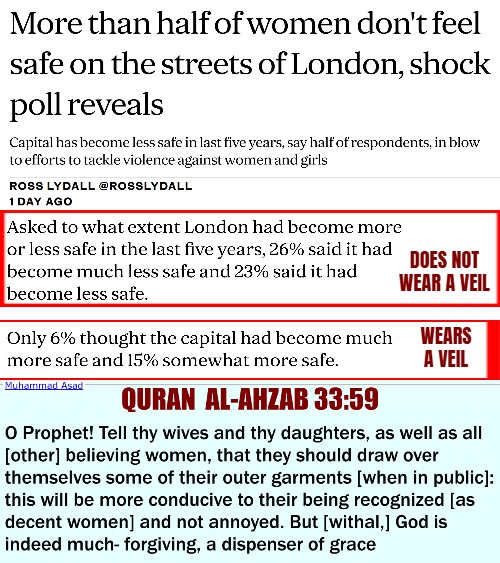Informative | DOES NOT WEAR A VEIL; WEARS A VEIL | image tagged in islam,uk,great britain,crime | made w/ Imgflip meme maker