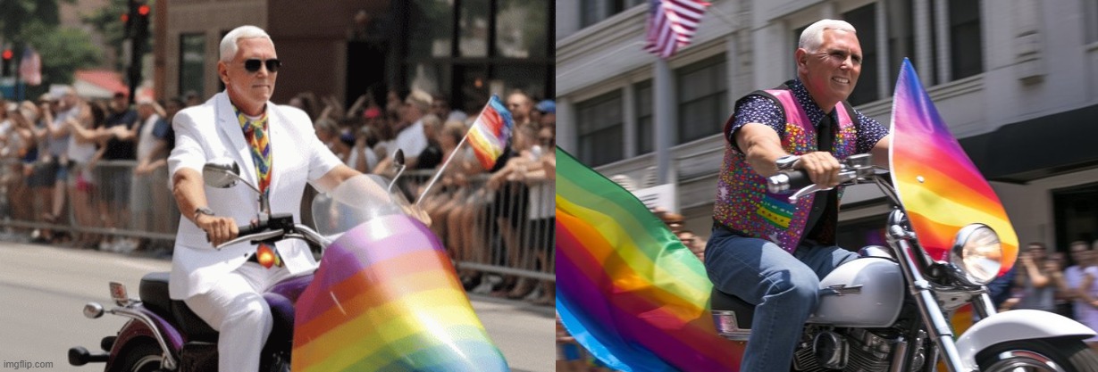 I retort, you deride . . . | image tagged in mike pence,israel,ukraine,pride month,gay douchebag,disney | made w/ Imgflip meme maker
