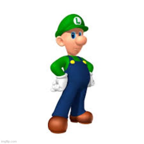 Hair less Luigi | image tagged in hair less luigi | made w/ Imgflip meme maker