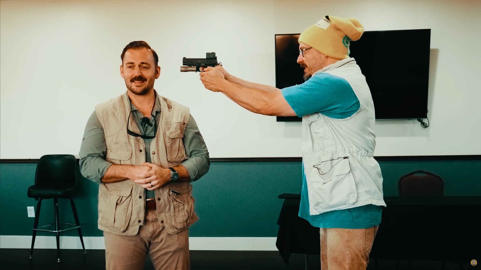 High Quality sam hyde gun Blank Meme Template
