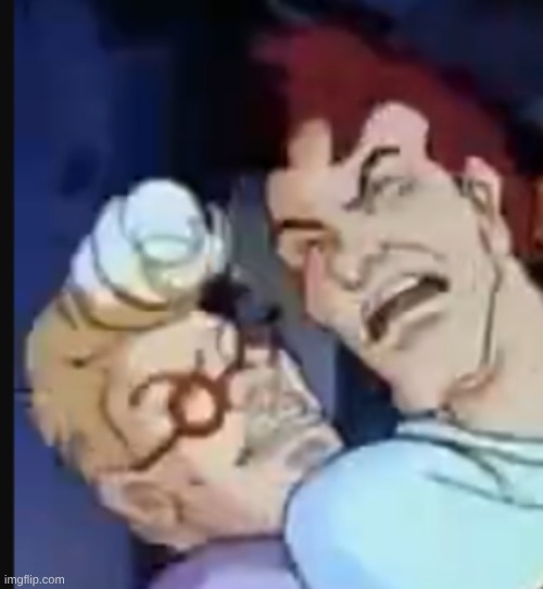 really sus looking frame of the Ghostbusters animated series, I choose you | made w/ Imgflip meme maker