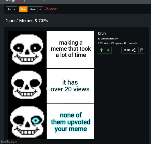 holy shit | image tagged in sans of topic | made w/ Imgflip meme maker
