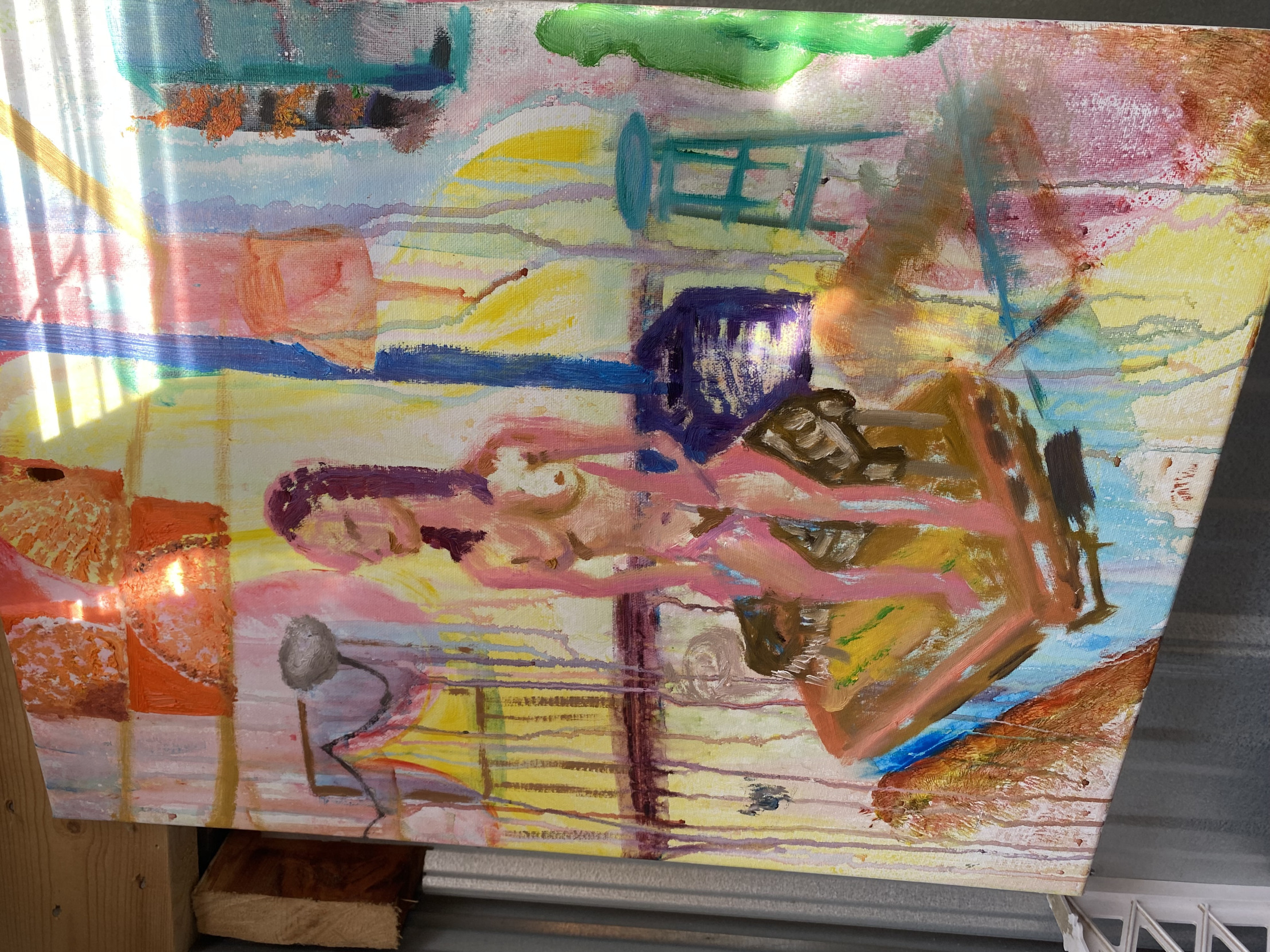 Painting from free store Blank Meme Template
