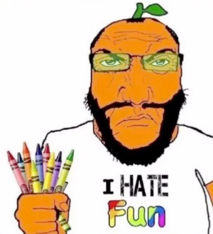 I hate fun soyjak Blank Meme Template