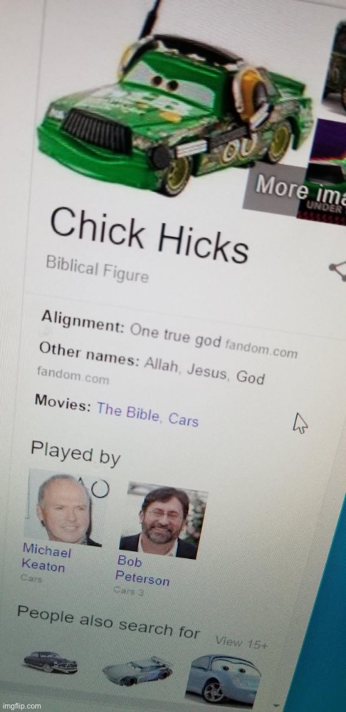 Chick hicks | image tagged in cars | made w/ Imgflip meme maker