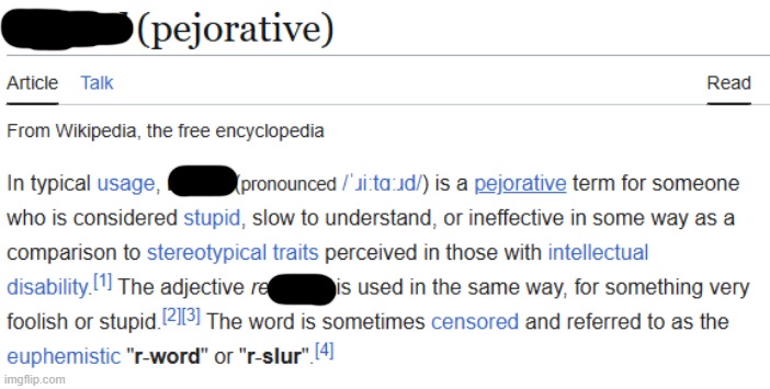 pejorative is official term for slur btw, its a slur | made w/ Imgflip meme maker