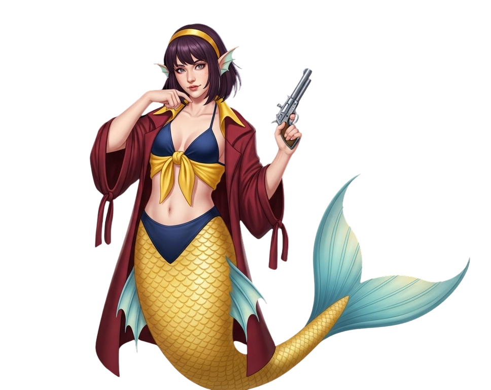faye mermaid Blank Meme Template