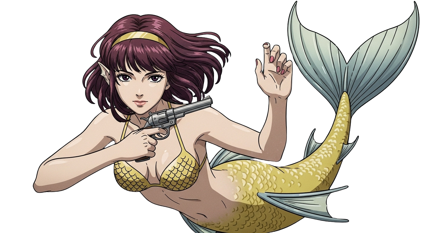 faye mermaid Blank Meme Template