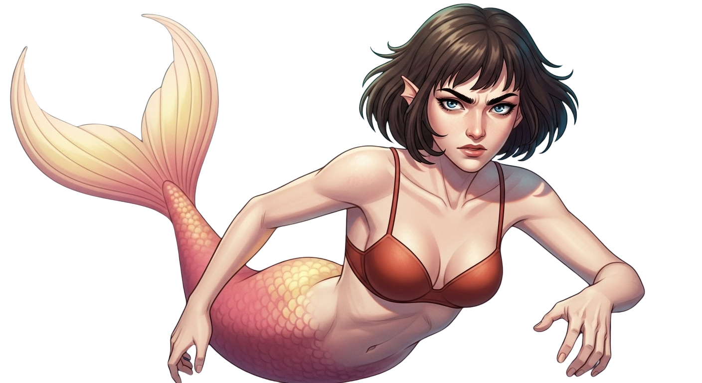 motoko mermaid Blank Meme Template