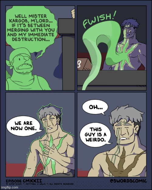 image tagged in swords,soul,ghost,pirate,merge,weirdo | made w/ Imgflip meme maker