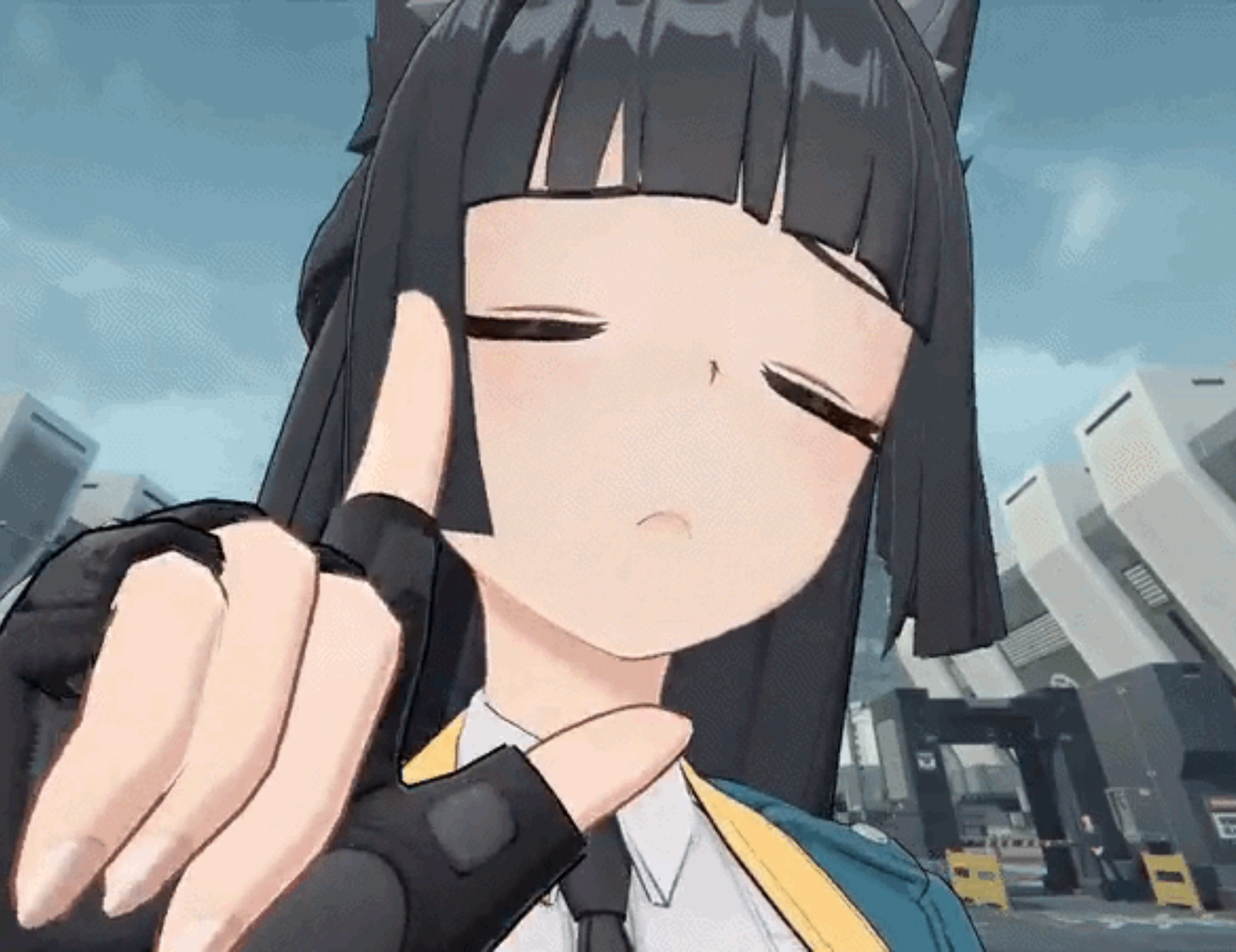 Miyabi nooos Blank Meme Template