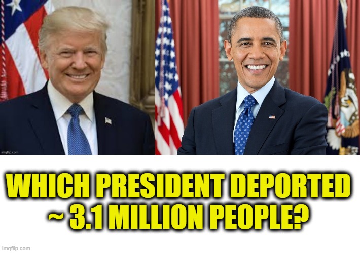 Fact aren't fair & they hurt my feelings | WHICH PRESIDENT DEPORTED
~ 3.1 MILLION PEOPLE? | image tagged in truth hurts | made w/ Imgflip meme maker