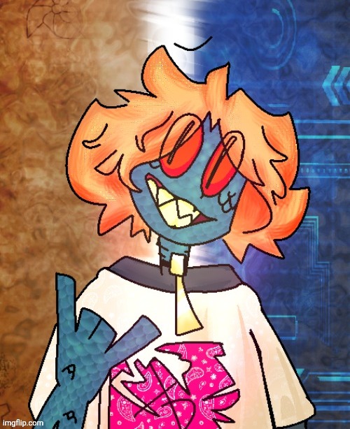 Theodore! My beautiful traumatized fish boy <3 | made w/ Imgflip meme maker