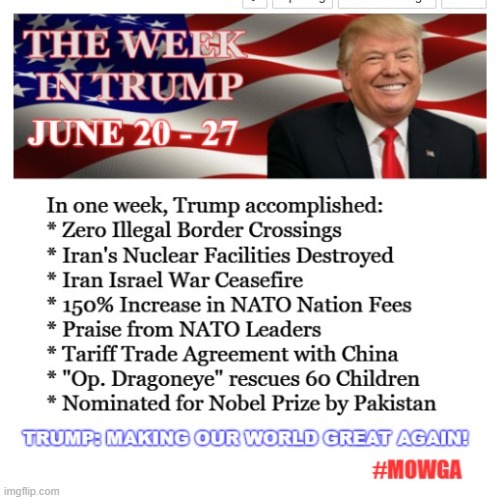 So YUGE, possibly the greatest week, I'm very sure... | image tagged in president trump,donald trump,conservatives,maga,political meme,israel | made w/ Imgflip meme maker
