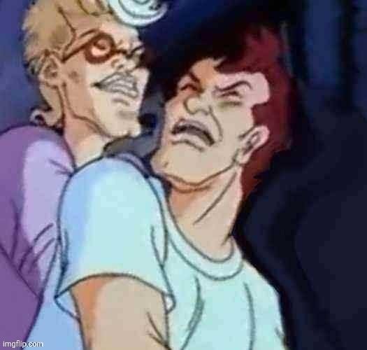 Really unhinged Ghostbusters animated series frame I rotated 30° | made w/ Imgflip meme maker