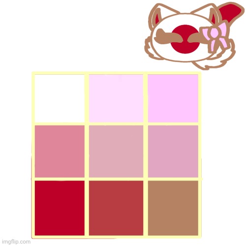 I made palettes with japan | image tagged in countryballs,japan,memes,fun | made w/ Imgflip meme maker
