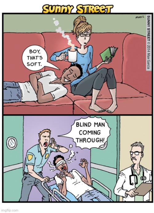 That’s his way of saying “you’re fat!”… | image tagged in comics,sunny street,watch what you say | made w/ Imgflip meme maker