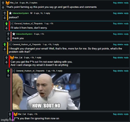 comment banned war_cat for 8 hours, here's proof. thanks to hudson for helping me out | image tagged in sans of topic | made w/ Imgflip meme maker