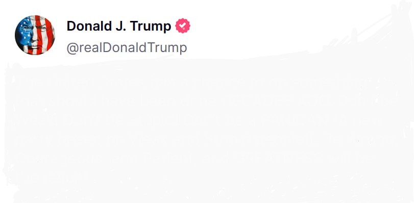 truth social trump Blank Meme Template