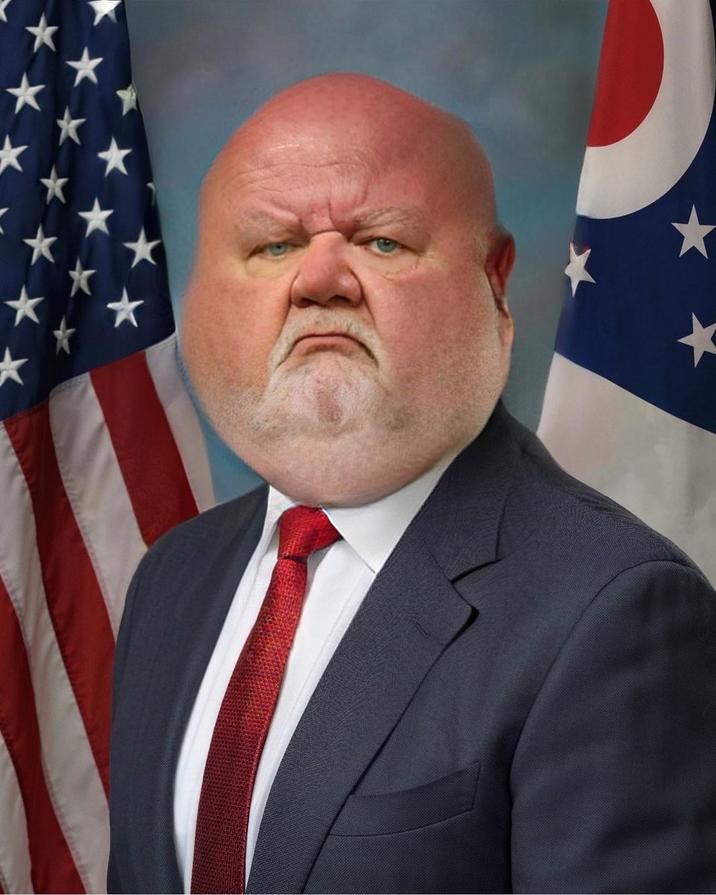 Old JD Vance bald Blank Meme Template