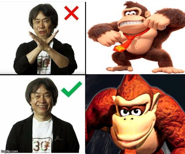 Donkey Kong redesign meme | image tagged in memes,donkey kong,video games,gaming,nintendo,funny memes | made w/ Imgflip meme maker