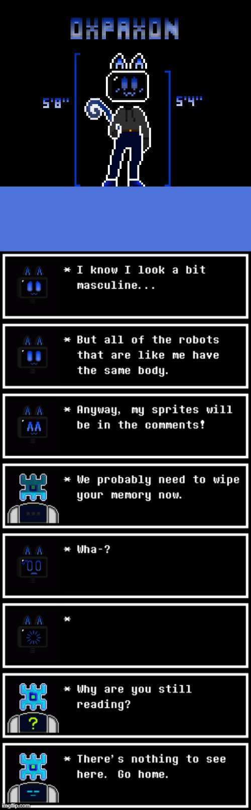 Oxpaxon's full body design (why did all of this take me 3 days-) | image tagged in sans of topic,chapters | made w/ Imgflip meme maker