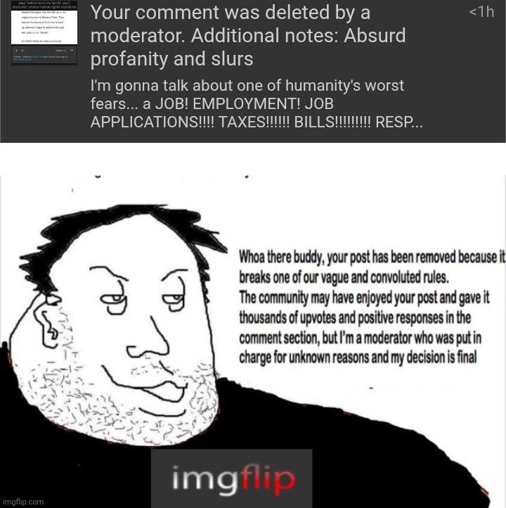 image tagged in msmg banning | made w/ Imgflip meme maker