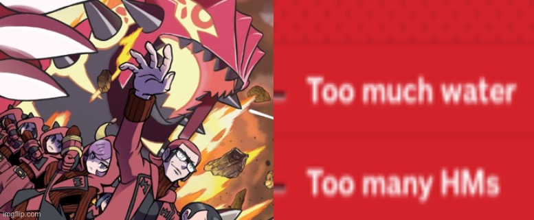 Team Magma vs Team Aqua | image tagged in team magma vs team aqua | made w/ Imgflip meme maker