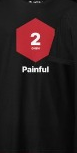 "Painful" shirt Blank Meme Template