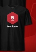 High Quality "Mediocre" shirt Blank Meme Template