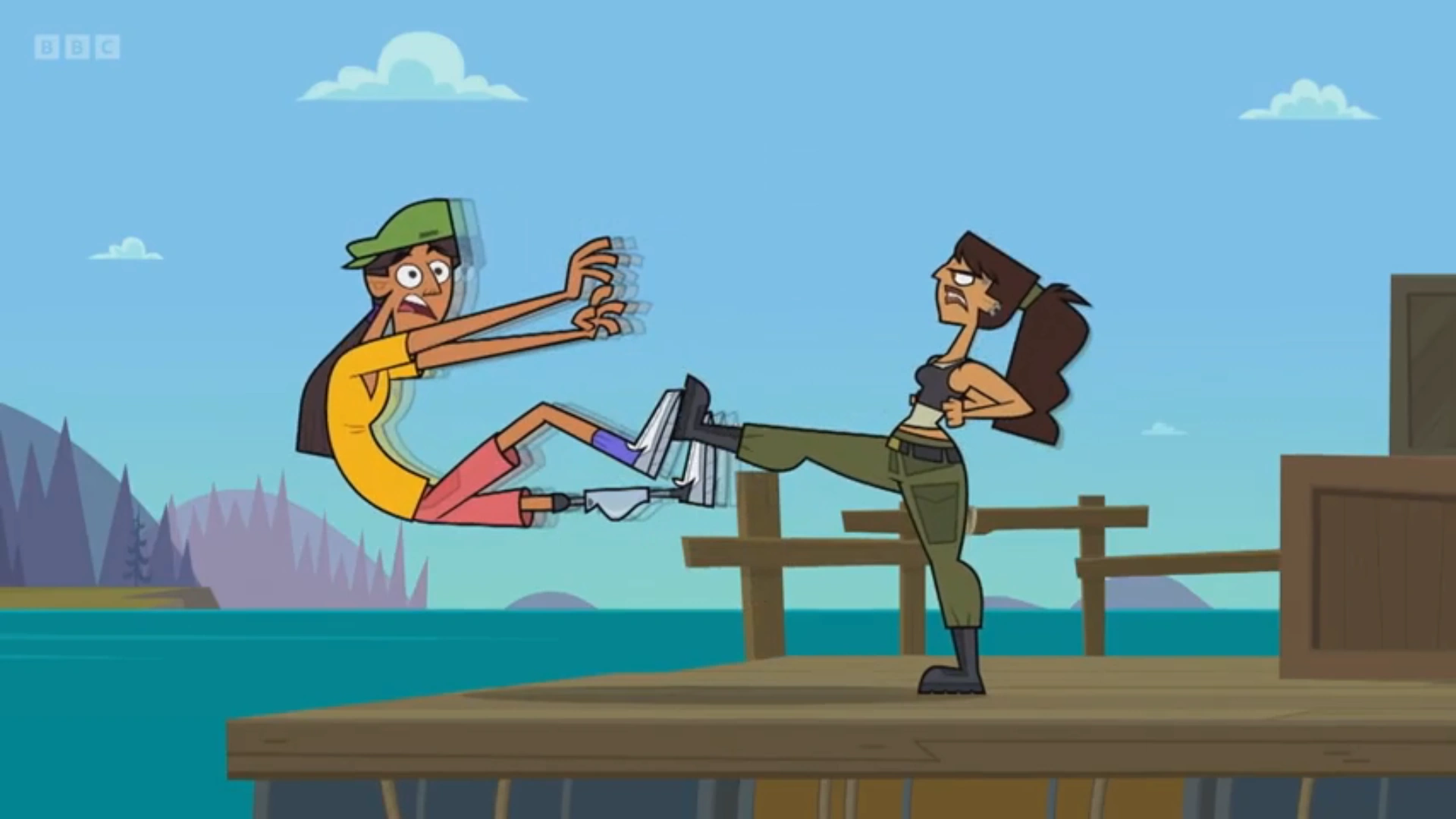 Total Drama Sparta Kick Blank Meme Template