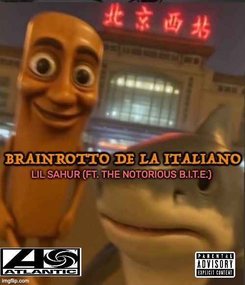 brainrotto de la Italiano Blank Meme Template