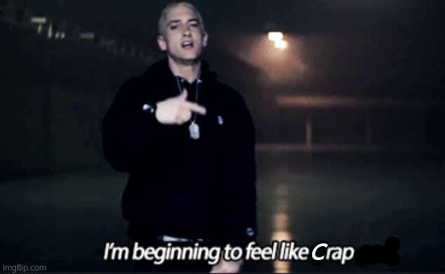 ㄦ | c | image tagged in rap god eminem | made w/ Imgflip meme maker