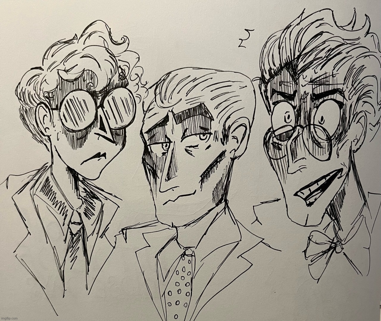 I'll always be feeling like a mix of these three. Not my art btw. | made w/ Imgflip meme maker