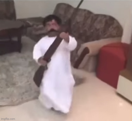 Little Arab man with a huge moustache and ak47 | image tagged in little arab man with a huge moustache and ak47 | made w/ Imgflip meme maker